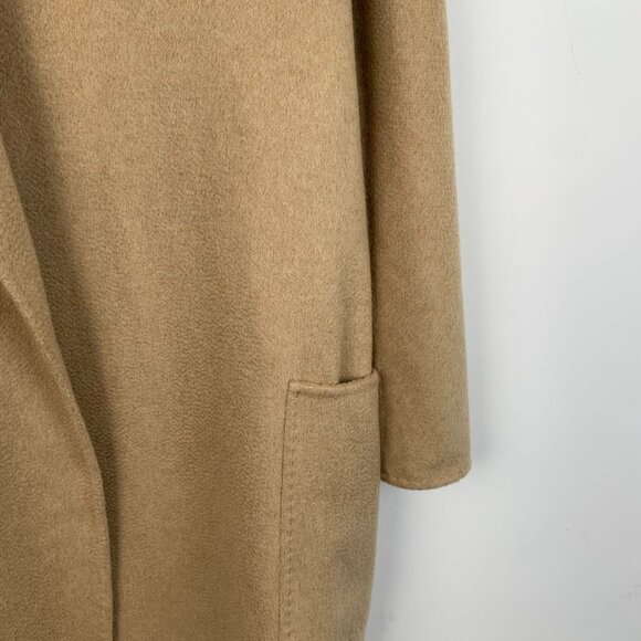 Max Mara Womens Camel Wool Blend Long Coat Made In Italy - Picture 4 of 7